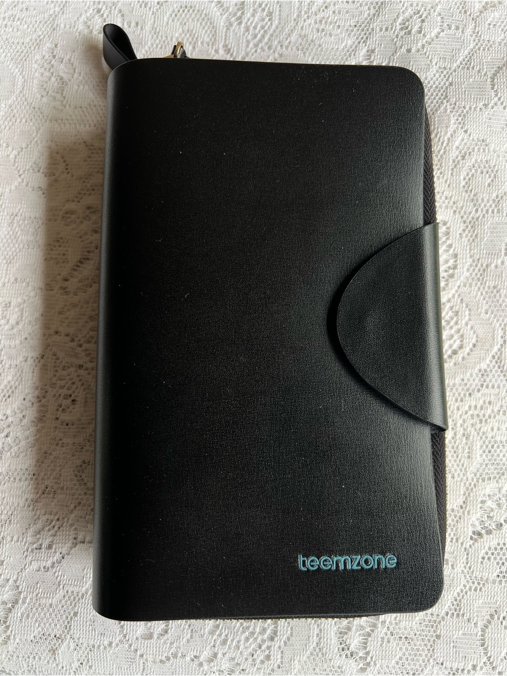 Teemzone Black Faux Leather Travel Wallet